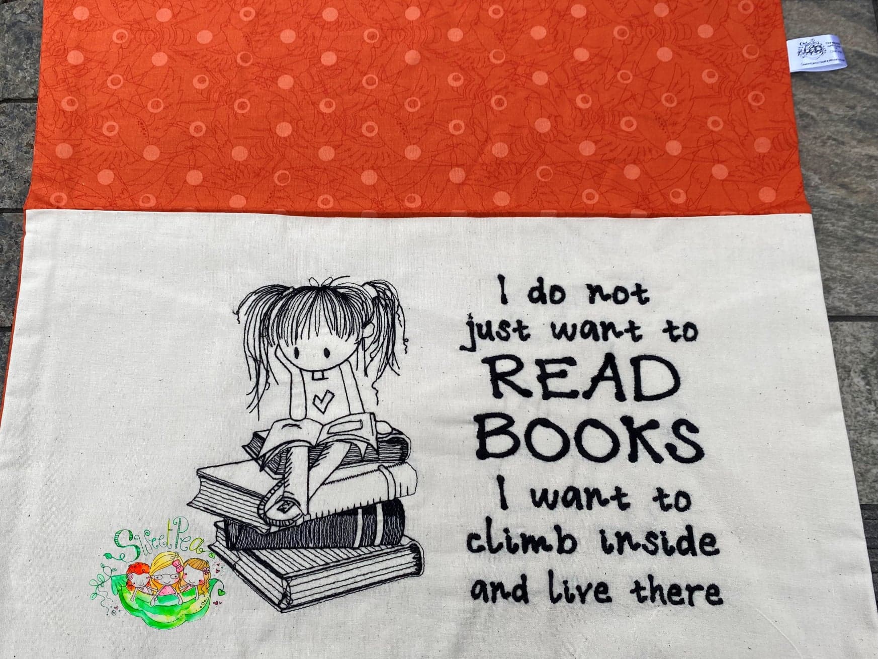 Sweetpea's Handmade Reading Cushion Collection - Booksitter Girl Live There