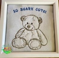 Sweetpea's Handmade Embroidered Frame Collection - So Beary Cute