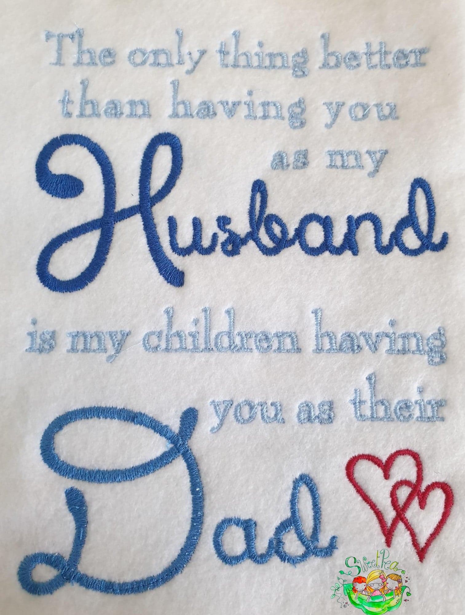 Sweetpea's Handmade Embroidered Frame Collection - Better than Husband