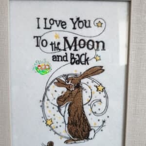 Sweetpea's Handmade Embroidered Frame Collection - Bunny Love