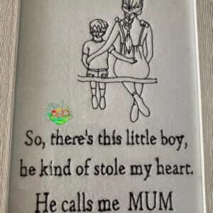 Sweetpea's Handmade Embroidered Frame Collection - Calls me Mum