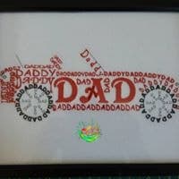 Sweetpea's Handmade Embroidered Frame Collection - Dad Car