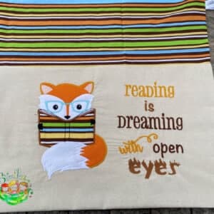 Sweetpea's Handmade Reading Cushion Collection - Fox Open Eyes