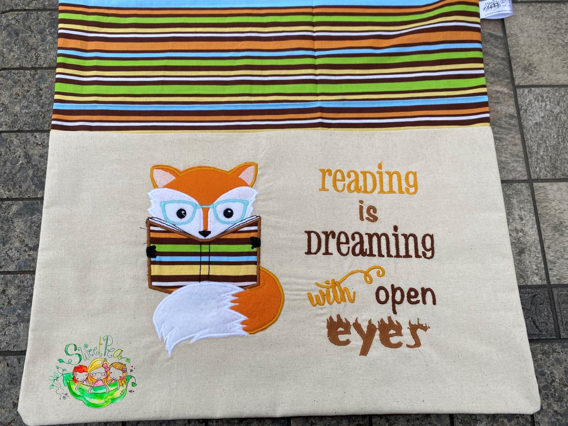 Sweetpea's Handmade Reading Cushion Collection - Fox Open Eyes