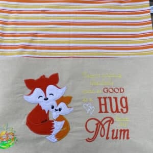 Sweetpea's Handmade Reading Cushion Collection - Fox Child Mum Hugs