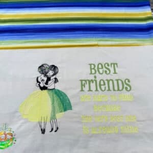 Sweetpea's Handmade Reading Cushion Collection - Friend Best Friends Hugging