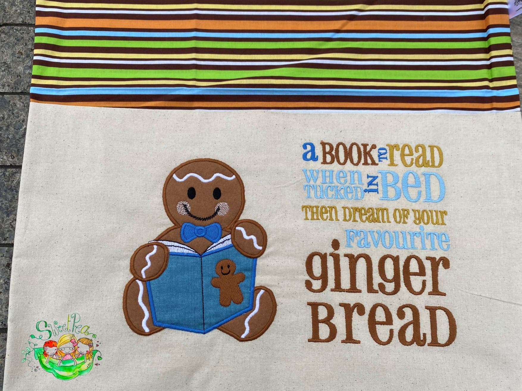Sweetpea's Handmade Reading Cushion Collection - Gingerbread Boy