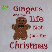 Sweetpea's Handmade Embroidered Frame Collection - Gingers are for Life