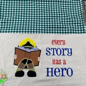 Sweetpea's Handmade Reading Cushion Collection - Hero Firefighter