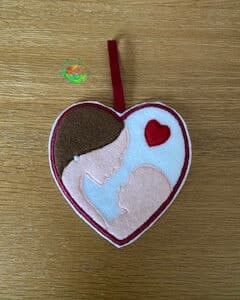 Sweetpea’s Handmade Baby Heart Hangers - Mum and Baby