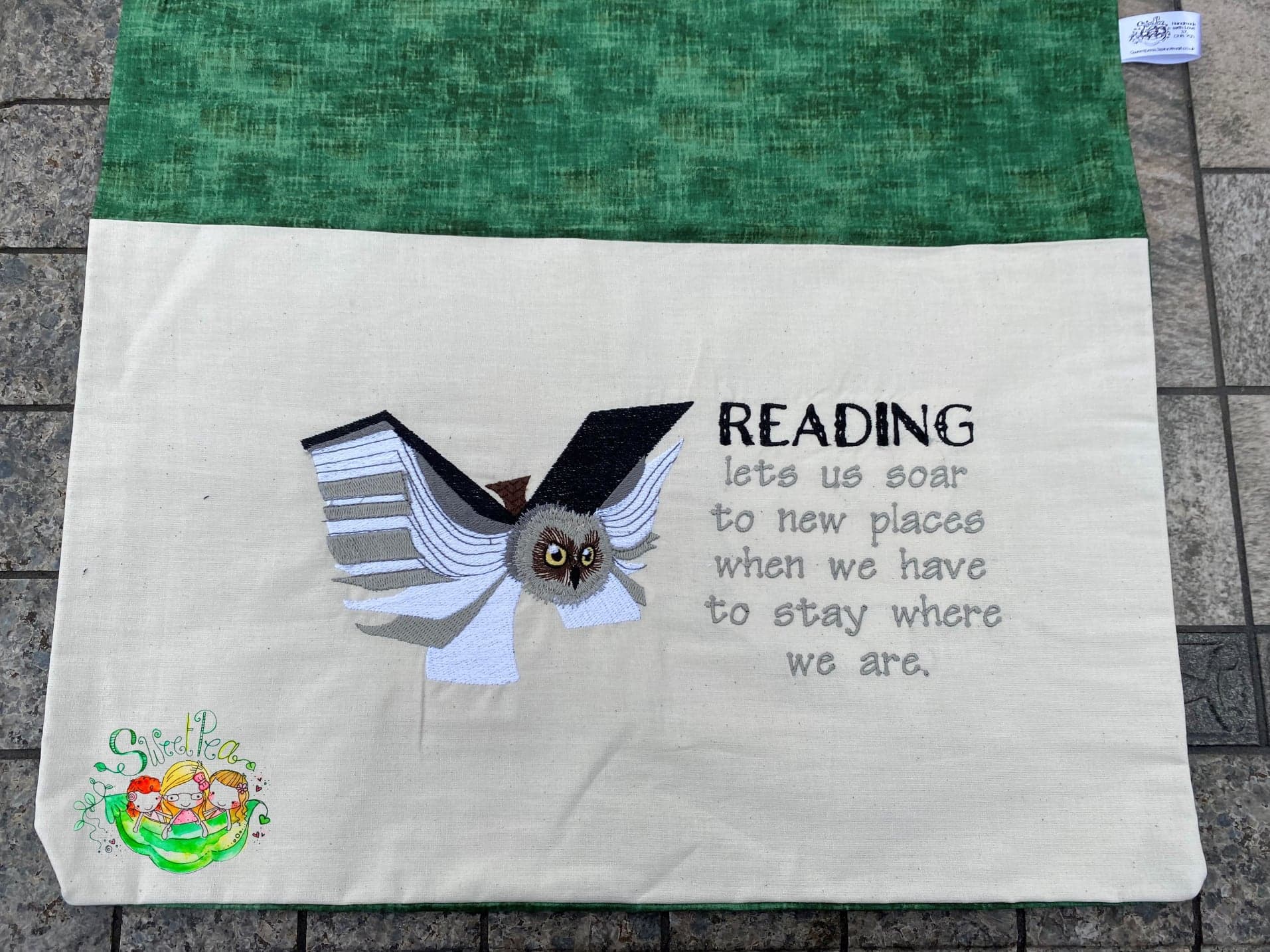 Sweetpea's Handmade Reading Cushion Collection - Owl Book