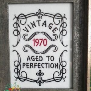 Sweetpea's Handmade Embroidered Frame Collection - Aged to Perfection