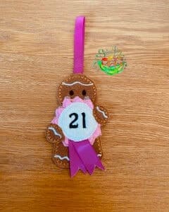 Sweetpea's Handmade Gingerbread Celebration Collection - Age Rosette 21