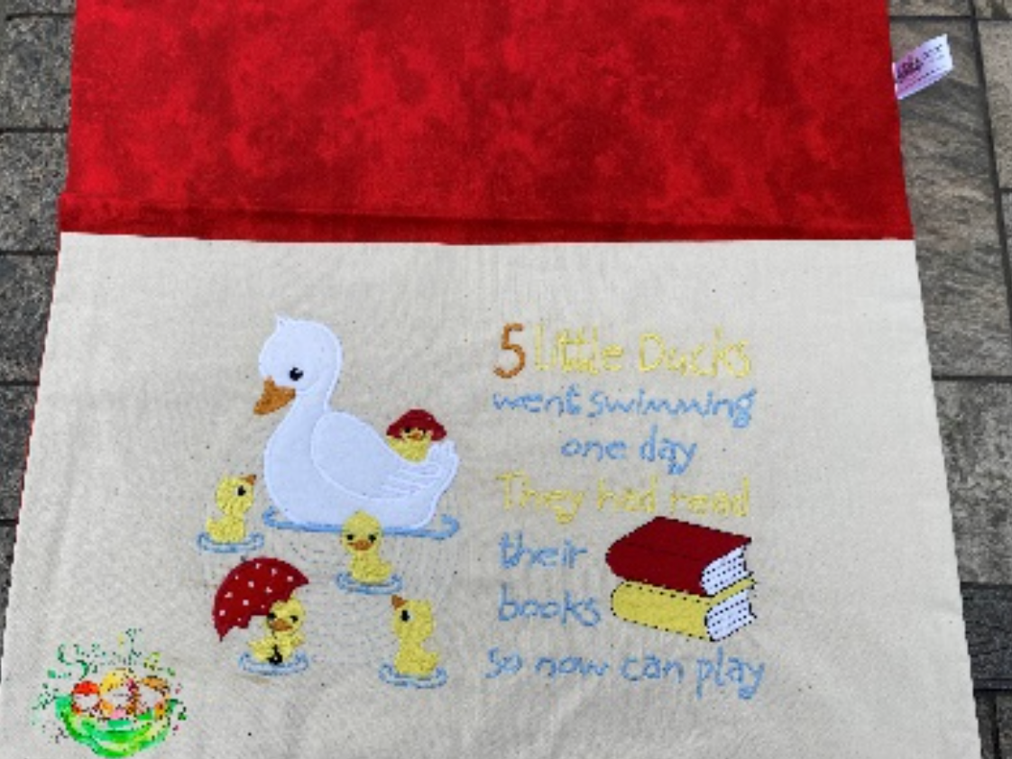 Sweetpea's Handmade Reading Cushion Collection - 5 Little Ducks