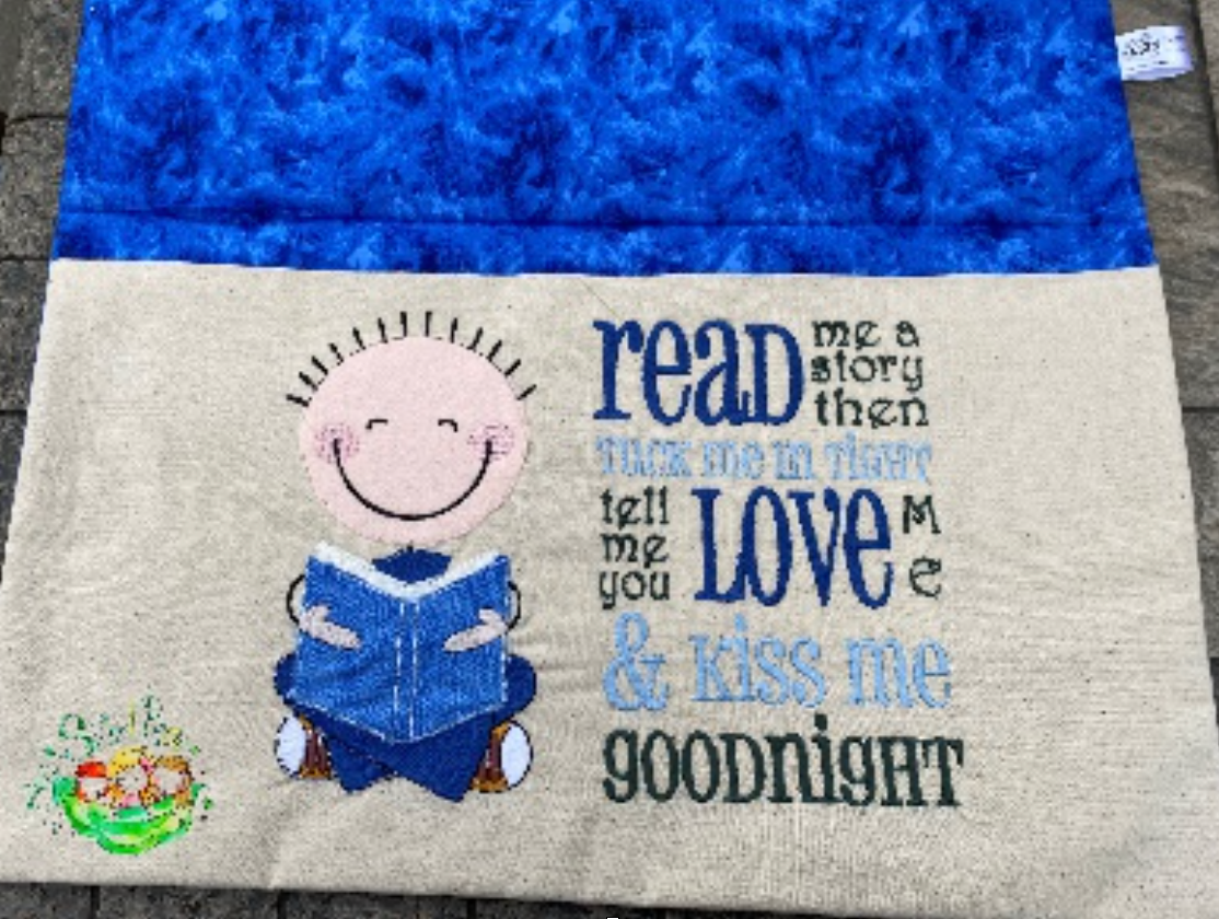 Sweetpea's Handmade Reading Cushion Collection - Applique Boy
