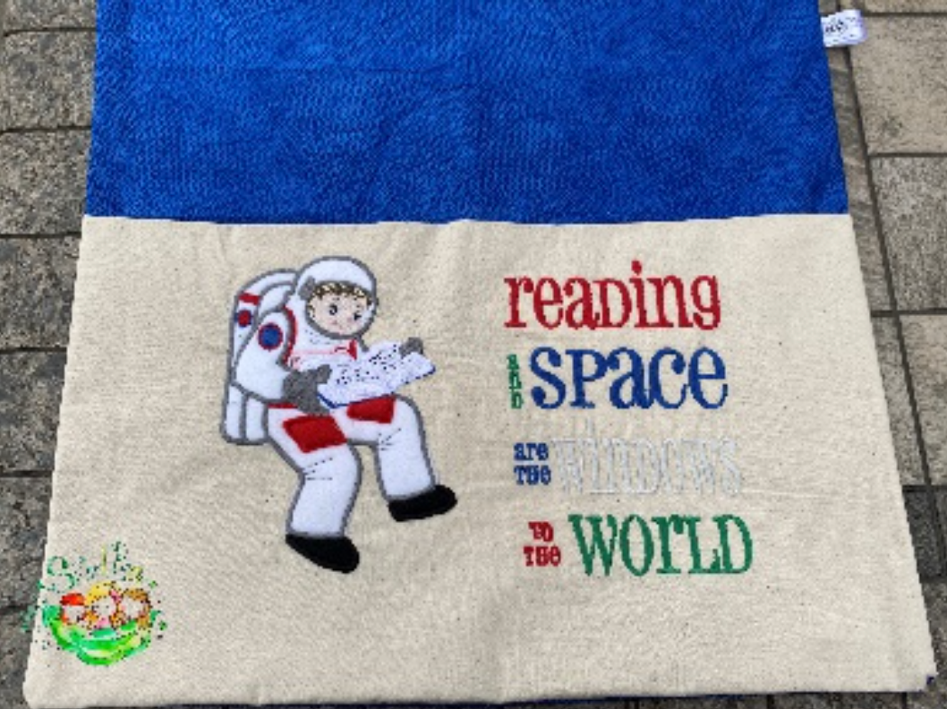 Sweetpea's Handmade Reading Cushion Collection - Astronaut