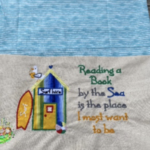 Sweetpea's Handmade Reading Cushion Collection - Beach Hut