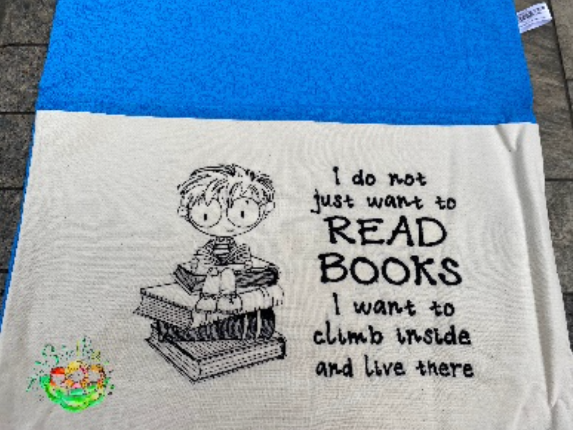 Sweetpea's Handmade Reading Cushion Collection - Booksitter Boy Live there