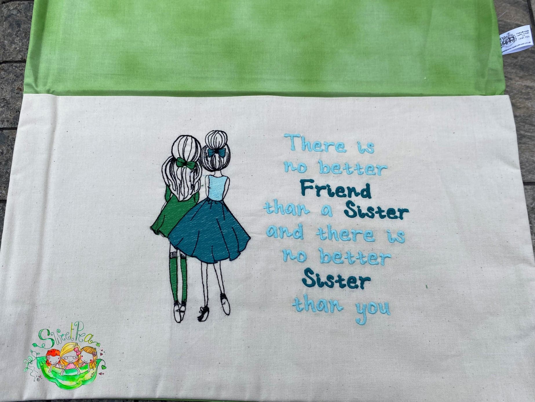 Sweetpea's Handmade Reading Cushion Collection - Sister Friends
