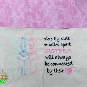 Sweetpea's Handmade Reading Cushion Collection - Sisters Side by Side