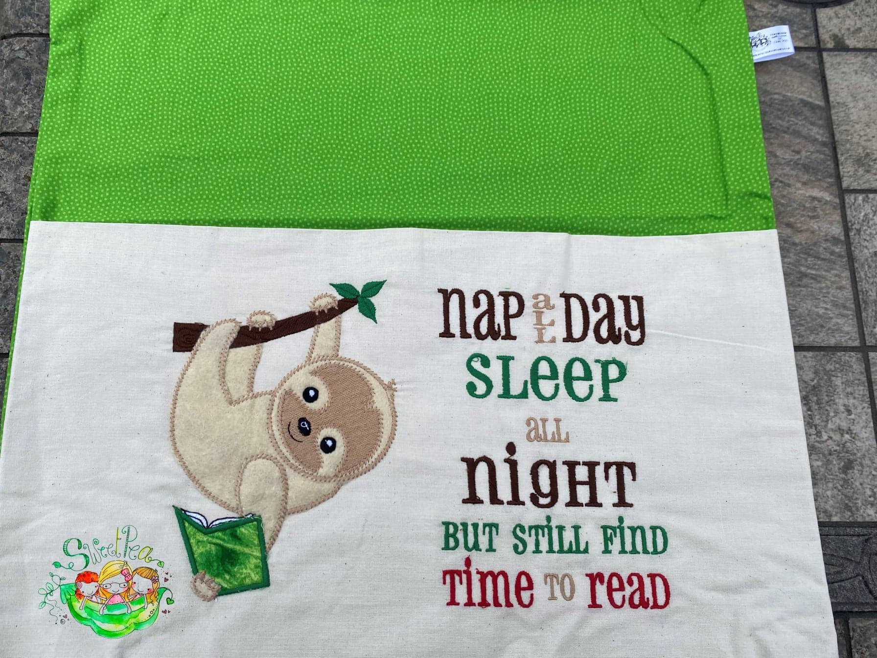 Sweetpea's Handmade Reading Cushion Collection - Sloth