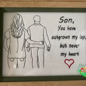 Sweetpea's Handmade Embroidered Frame Collection - Outgrown my Lap