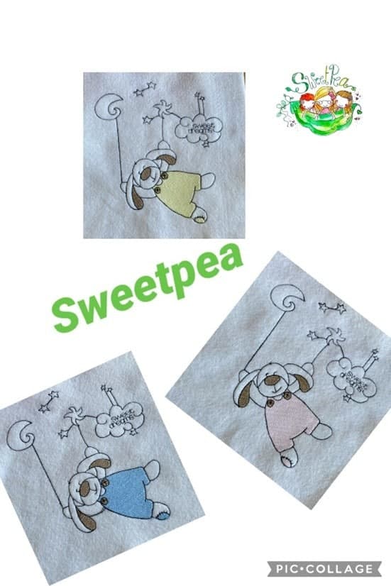 Sweetpea's Handmade Embroidered Frame Collection - Sweet Dreams