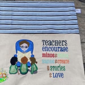 Sweetpea's Handmade Reading Cushion Collection - Teacher Male