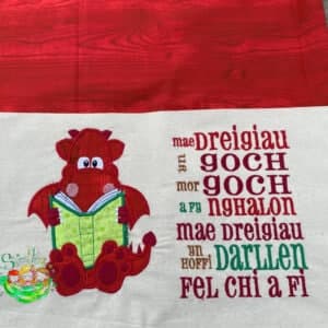 Sweetpea's Handmade Reading Cushion Collection - Dragon Red Welsh