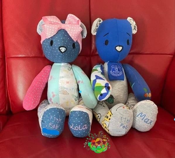 Sweetpea's Handmade Memory Keepsake Collection - Baby Clothes Bear