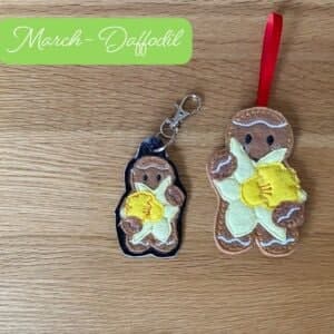 Sweetpea's Handmade Gingerbread Flower Collection - March Daffodil