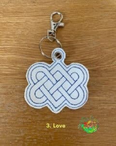 Sweetpea's Handmade Key Fob Collection - Celtic Love Knot