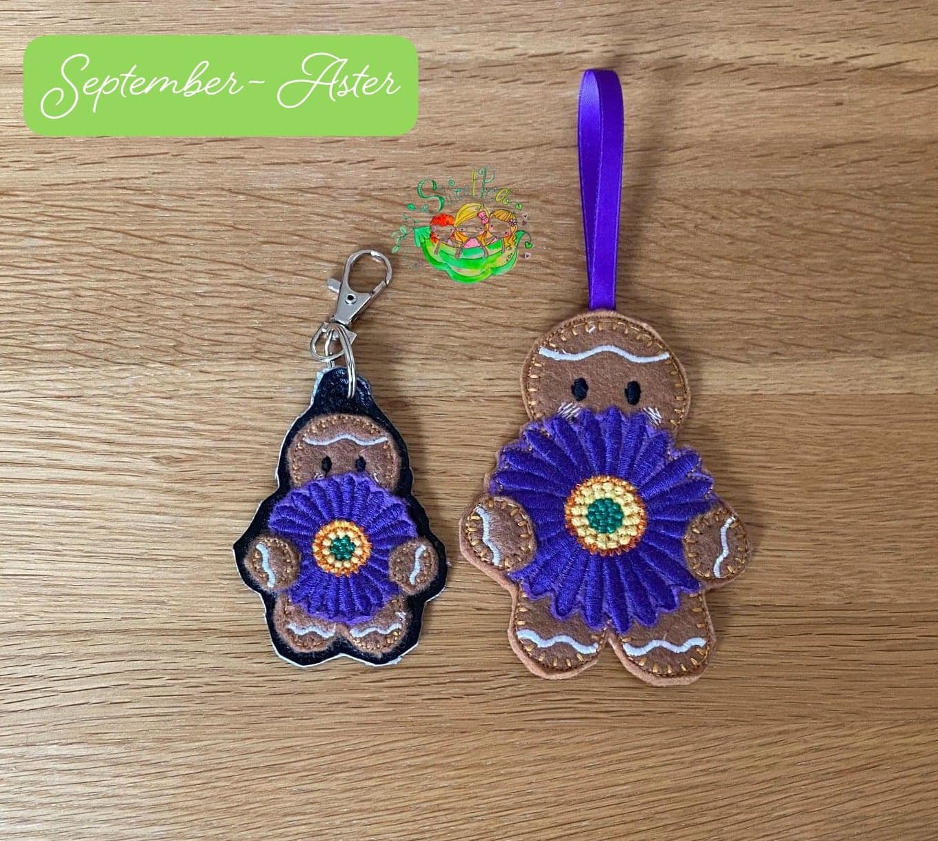 Sweetpea's Handmade Gingerbread Flower Collection - September Aster