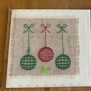 Sweetpea's Handmade Card Collection - Christmas Trio Bauble