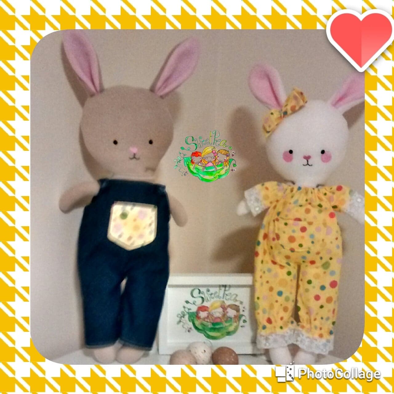 Sweetpea's Handmade Softie Collection - Dress Up Bunny