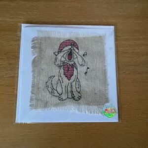 Sweetpea's Handmade Card Collection - Christmas Carolling Dog