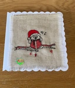 Sweetpea's Handmade Card Collection - Christmas Carolling Owl