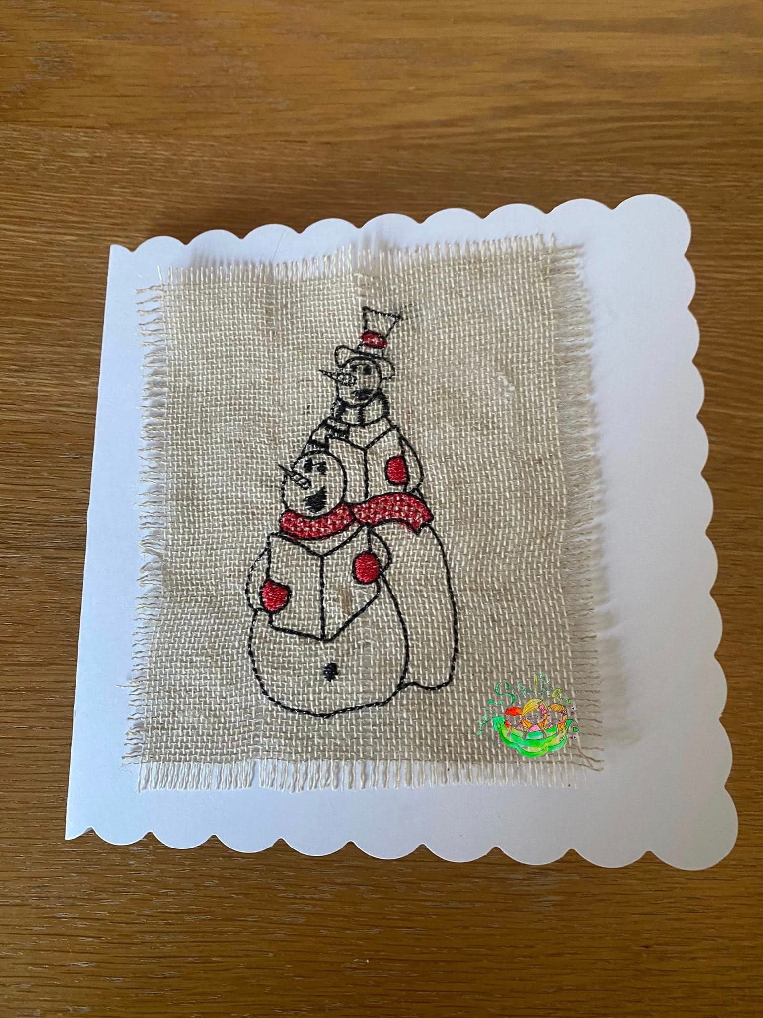 Sweetpea's Handmade Card Collection - Christmas Carolling Snow People
