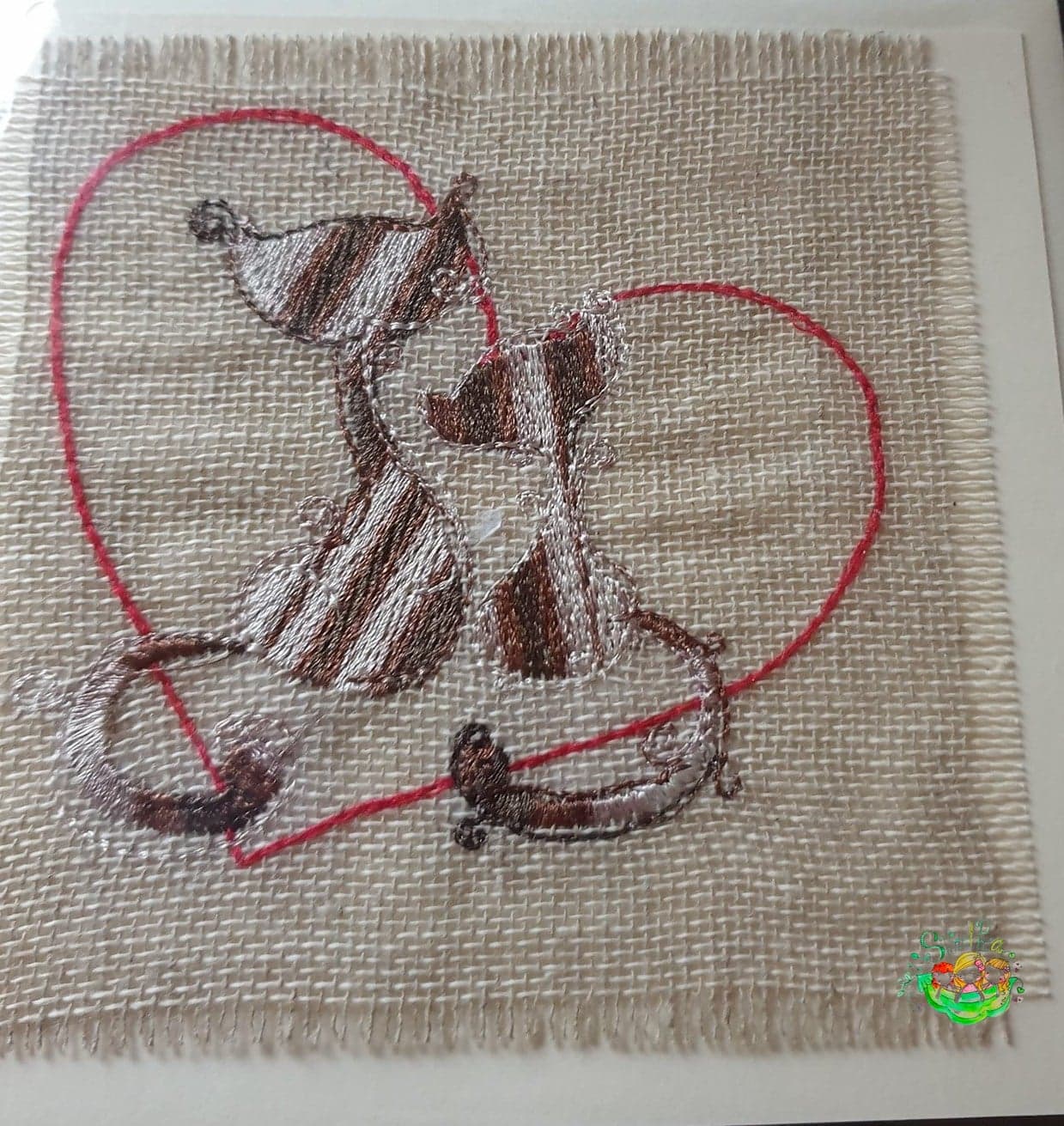 Sweetpea's Handmade Card Collection - Cat Heart