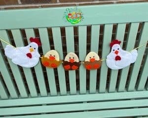 Sweetpea's Handmade Banner Collection - Chicken and Egg