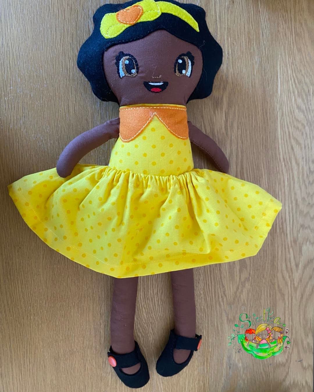 Sweetpea's Handmade Doll Collection - Curly Hair and Bubble Eyes