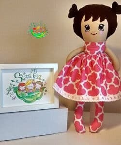 Sweetpea's Handmade Doll Collection - High Bunches Hair and Kawaii Eyes