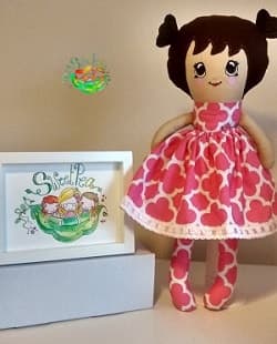 Sweetpea's Handmade Doll Collection - High Bunches Hair and Kawaii Eyes