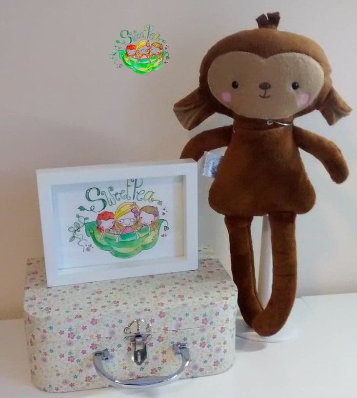 Sweetpea's Handmade Softie Collection - Dress Up Monkey
