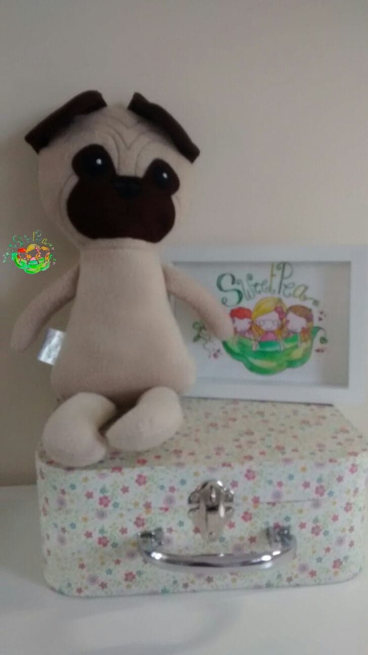 Sweetpea's Handmade Softie Collection - Dress Up Pug