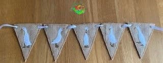 Sweetpea's Handmade Banner Collection - Duck Hessian Banner