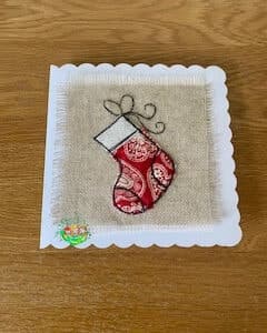 Sweetpea's Handmade Card Collection - Christmas Elegant Stocking