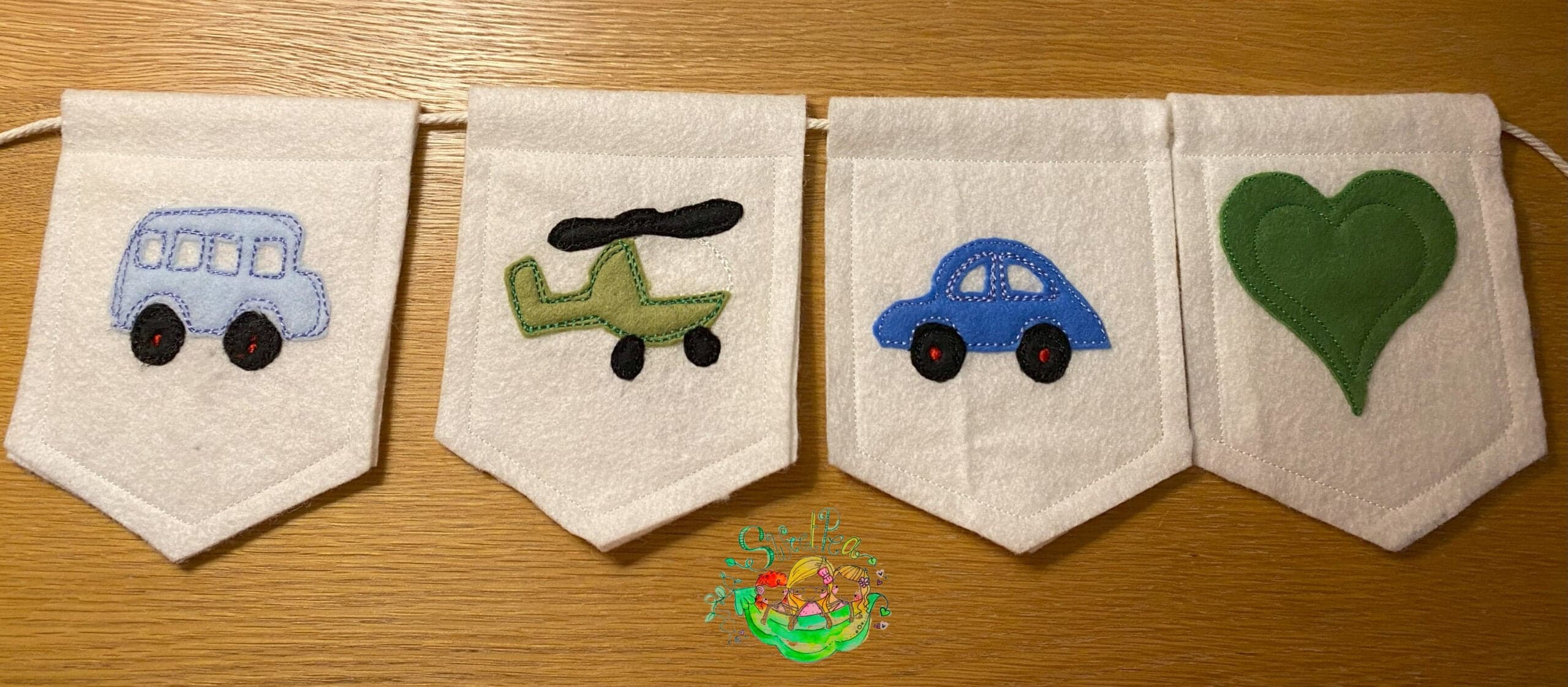Sweetpea's Handmade Banner Collection - Felt Name Pennant Options