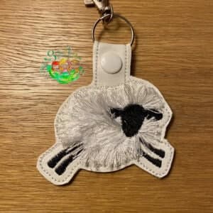 Sweetpea's Handmade Fringe Sheep Set Key Fob Collection - Skipping Sheep