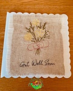 Sweetpea's Handmade Card Collection - Get Well Soon Flowers